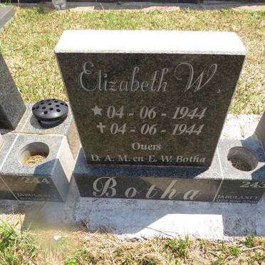 BOTHA Elizabeth W. 1944-1944