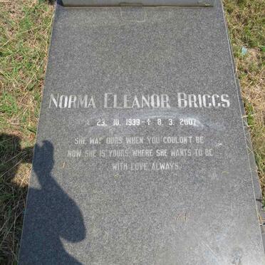 BRIGGS Norma Eleanor 1939-2007