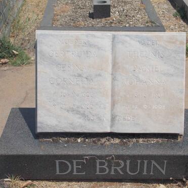 BRUIN Theunis Daniel Johanna, de 1931-1994 &amp; Gertruida Gesina Cornelia 1928-1982