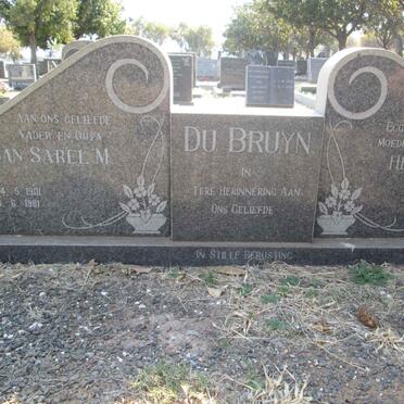 BRUYN Jan Sarel M., du 1901-1981 &amp; Hester KRUGER 1900-1974