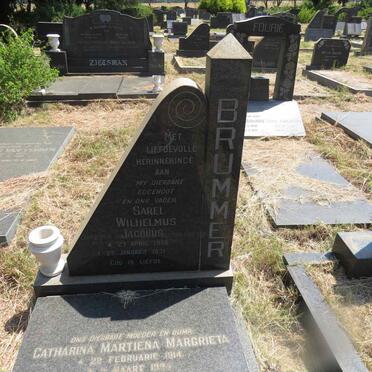 BRUMMER Sarel Wilhelmus Jacobus 1906-1971 & Catharina Martiena Margrieta 1914-199? 