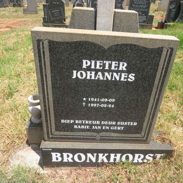 BRONKHORST Pieter Johannes 1941-1997
