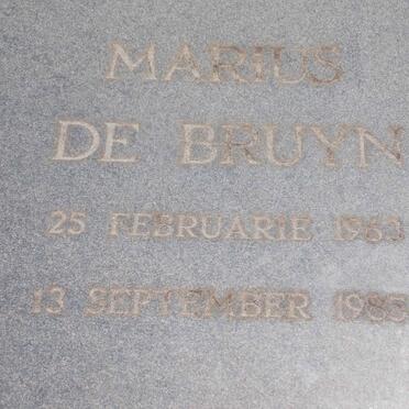 BRUYN Marius, de 1963-1985