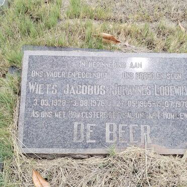 BEER Wiets Jacobus, de 1928-1976 :: DE BEER Johannes Lodewikus 1955-1978