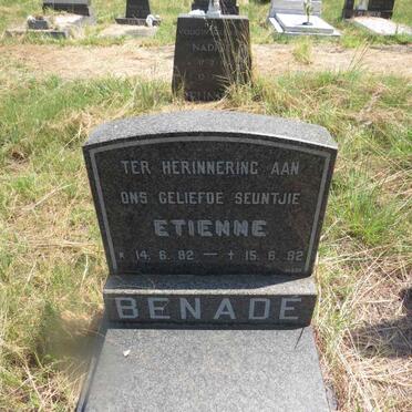 BENADE Etienne 1982-1982