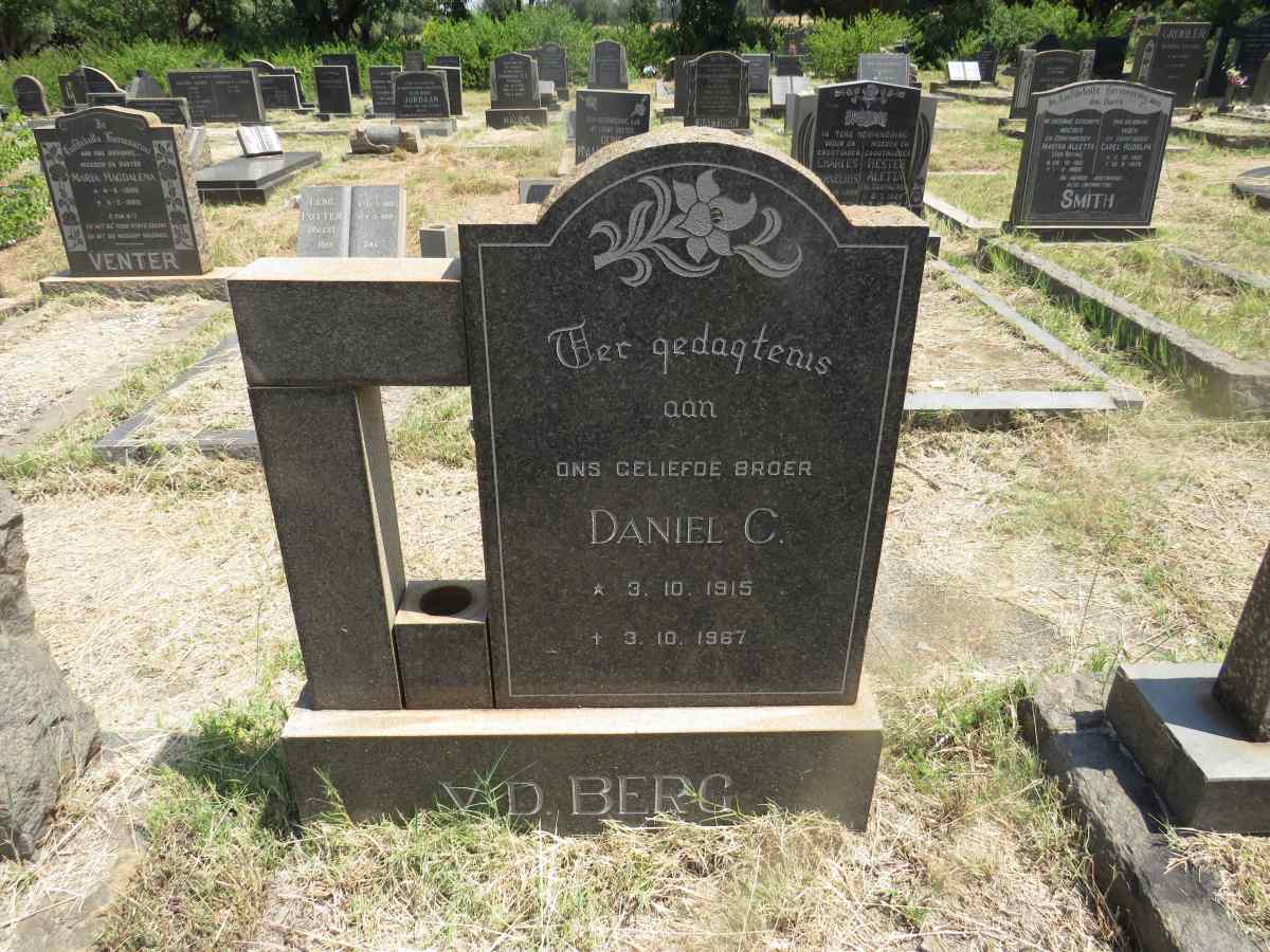 BERG Daniel C. v.d. 1915-1967
