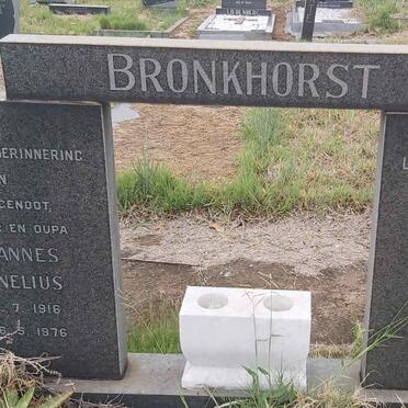 BRONKHORST Johannes Cornelius 1916-1976 & Elsie Susara 1920-1994