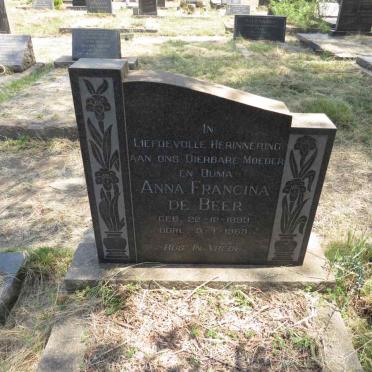 BEER Anna Francina, de 1893-1969