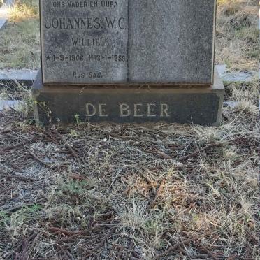 BEER Johannes W.C., de 1906-1959