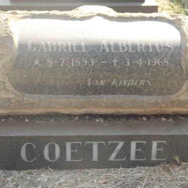 COETZEE Gabriel Albertus 1893-1968