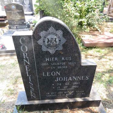 CORNELISSEN Leon Johannes 1968-1988
