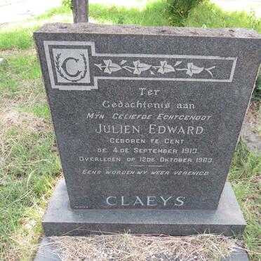 CLAEYS Julien Edward 1913-1963