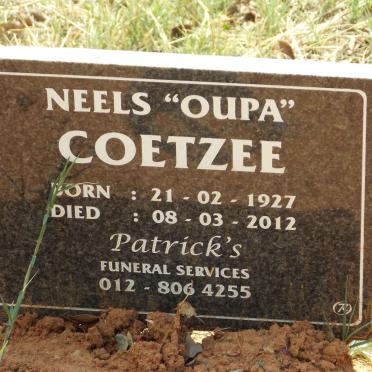 COETZEE Neels 1927-2012