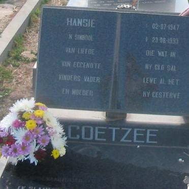 COETZEE Hansie 1947-1993