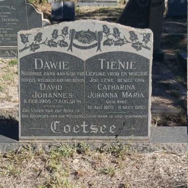 COETSEE David Johannes 1905-1976 &amp; Catharina Johanna Maria SMIT 1903-1960