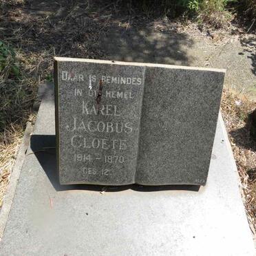 CLOETE Karel Jacobus 1914-1970