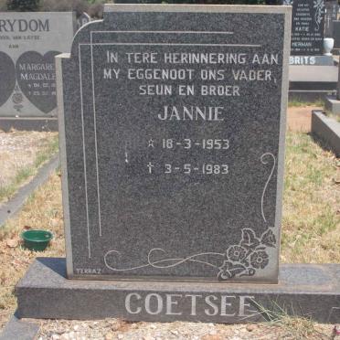 COETSEE Jannie 1953-1983