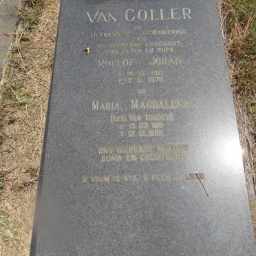 COLLER Roelof Johan, van 1911-1975 & Maria Magdalena VAN TONDER 1915-198?_2