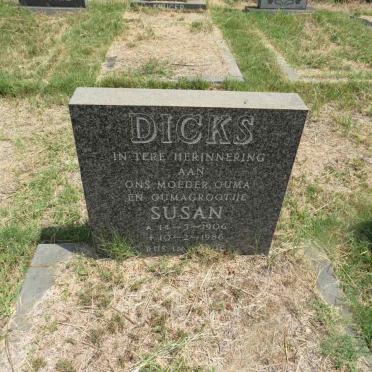 DICKS Susan 1906-1986