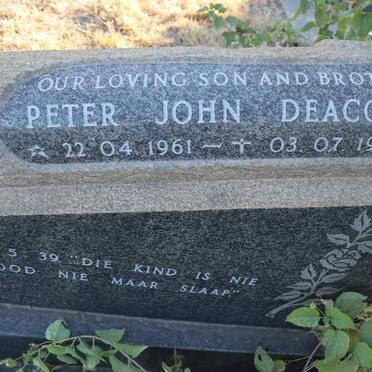 DEACON Peter John 1961-1981