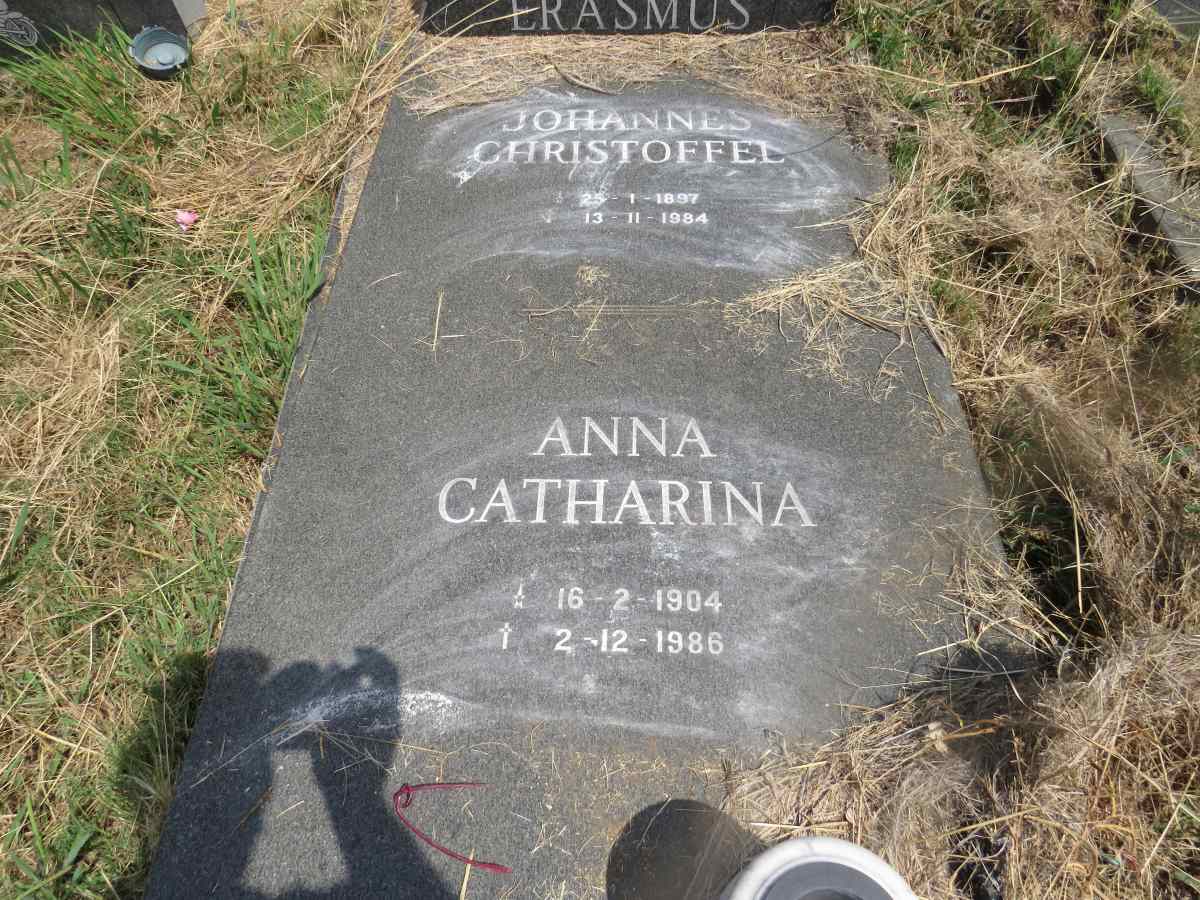 ERASMUS Johannes Christoffel 1897-1984 & Anna Catharina 1904-1986_1