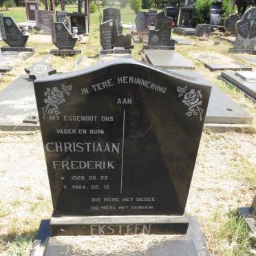 EKSTEEN Christiaan Frederik 1929-1984 