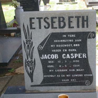 ETSEBETH Jacob Casper 1892-1984