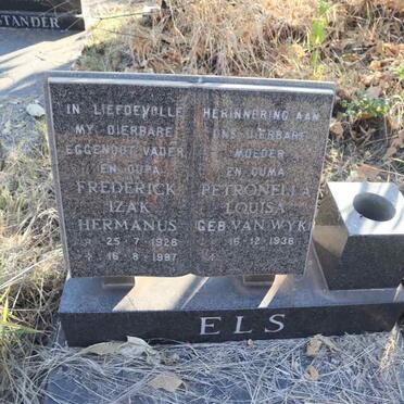 ELS Frederick Izak Hermanus 1928-1987 & Petronella Louisa VAN WYK 1936- 
