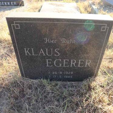 EGERER Klaus 1929-1985