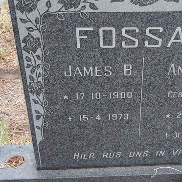FOSSATI James B. 1900-1973 & Anna M.A. LOMBARD 1903-1981