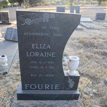 FOURIE Eliza Loraine 1920-1981