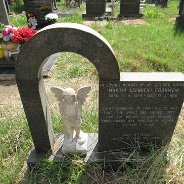 FROHWEIN Martin Leendert 1924-1976