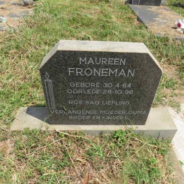 FRONEMAN Maureen 1964-1996