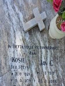 GREYLING Jan C. 1918-1980 &amp; Kosie STEYN 1921-1979