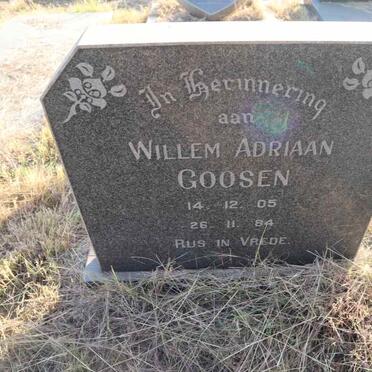 GOOSEN Willem Adriaan 1905-1984