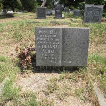 GROBLER Johanna Alida 1931-1985 
