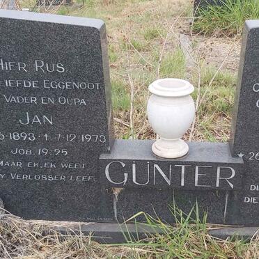 GUNTER Jan 1893-1973 & Alma E. OTTO 1898-1984