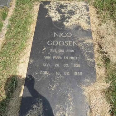 GOOSEN Nico 1938-1985