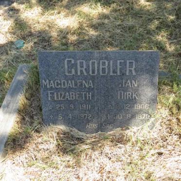 GROBLER Jan Dirk 1906-1970 & Magdalena Elizabeth 1911-1972