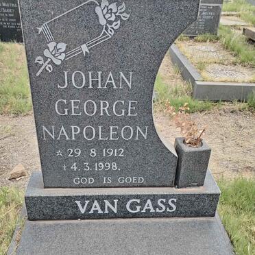 GASS Johan George Napoleon, van 1912-1998