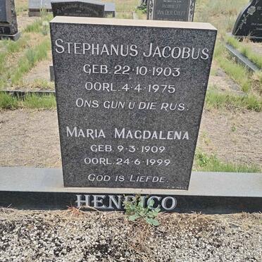 HENRICO Stephanus Jacobus 1903-1975 & Maria Magdalena 1909-1999
