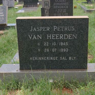 HEERDEN Jasper Petrus, van 1945-1993