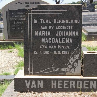 HEERDEN Maria Johanna Magdalena, van 1912-1969