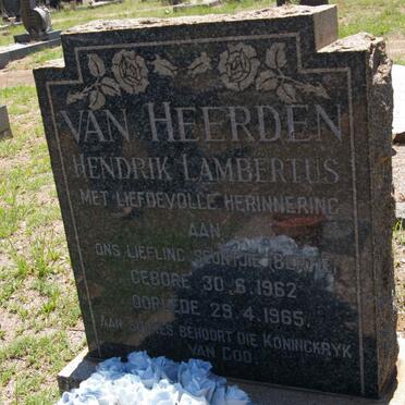 HEERDEN Hendrik Lambertus, van 1962-1965