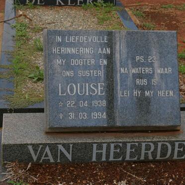 HEERDEN Louise, van 1938-1994