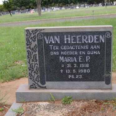 HEERDEN Maria E.P., van 1916-1980