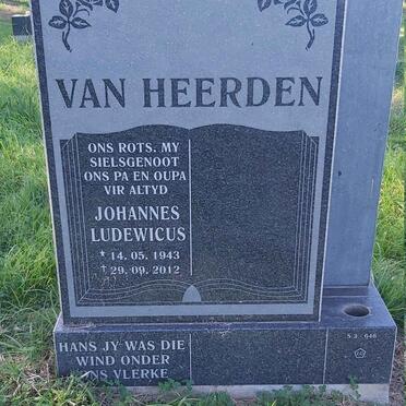 HEERDEN Johannes Ludewicus, van 1943-2012