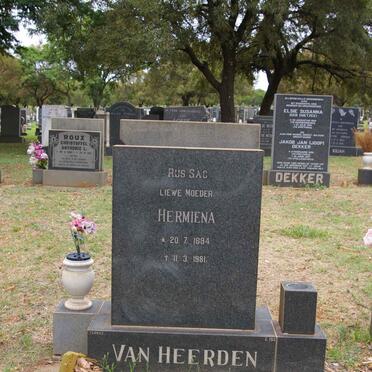 HEERDEN Hermiena, van 1894-1981