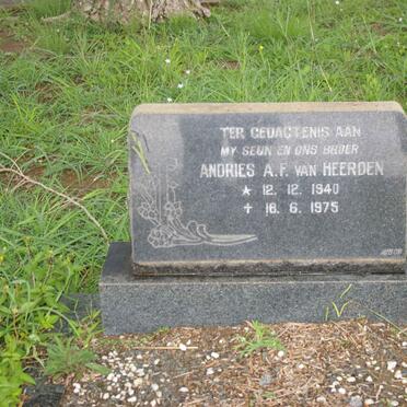 HEERDEN Andries A.F., van 1940-1975