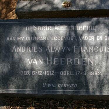 HEERDEN Andries Alwyn Francois, van 1912-1962
